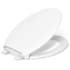 Kohler Rutledge Elongated Closed-Front Toilet Seat with Quiet-Close, Nightlight, and ReadyLatch White