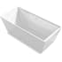 Kohler Evok 66" Free Standing Acrylic Soaking Tub with Center Drain, Drain Assembly, and Overflow White