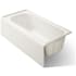 Kohler Avec 60" Three Wall Alcove Acrylic Soaking Tub with Right Drain Biscuit