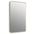 Kohler Essential 22-1/16" W x 34-1/16" H Rectangular Framed Bathroom Mirror Modern Brushed Gold