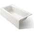 Kohler Irvine 60" x 32" Cast Iron Alcove Bath with Integral Apron and Left Drain Biscuit