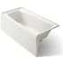 Kohler Irvine 60" x 30" Three Wall Alcove Bath with Left Hand Drain Biscuit