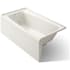 Kohler Irvine 60" x 32" Alcove Bath with Left Hand Drain Biscuit