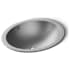 Kohler Bachata 16-11/16" Oval Stainless Steel Undermount Bathroom Sink with Overflow N/A