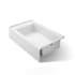 Kohler Entity 60" Three Wall Alcove Acrylic Soaking Tub with Right Hand Drain Location and Overflow White