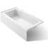 Kohler Entity 60" x 30" Three Wall Alcove Acrylic Soaking Tub with Left Drain White