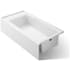 Kohler Entity 60" x 30" Three Wall Alcove Acrylic Soaking Tub with Right Drain White