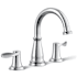 Kohler Bellera 1.0 GPM Widespread Bathroom Faucet with Clicker Drain Assembly and UltraGlide Ceramic Disc Valves Polished Chrome