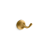 Kohler Tone Single Robe Hook Vibrant Brushed Moderne Brass