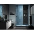 Kohler Components 71-3/4" High x 58" Wide Pivot Frameless Shower Door with Clear Glass Anodized Brushed Nickel