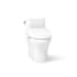 Kohler Spacity 1.28 GPF One Piece Elongated Toilet with Left Hand Lever and Skirted Trapway White