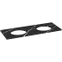 Kohler Silestone Quartz 61" Vanity Top with Double Oval Cutouts
 ET Marquina