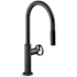 Kohler Billet 1.5 GPM Single Hole Pull Down Kitchen Faucet Matte Black