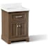 Kohler Charlemont 24" Free Standing Vanity Set with Cabinet and Stone Composite Vanity Top Draper Oak