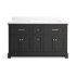 Kohler Charlemont 61" Free Standing Vanity Set with Cabinet and Stone Composite Vanity Top Ferrous Grey
