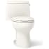 Kohler Santa Rosa One-piece Compact Elongated 1.28 GPF Toilet with Revolution 360 Swirl - Right Hand Flush Biscuit