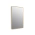Kohler Essential 30" W x 45" H Transitional Rectangular Metal Framed Bathroom Wall Mirror Moderne Brushed Gold