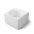 Kohler Stillness Soak 46" x 46" Free Standing Soaking Tub with Center Drain, Drain Assembly, and Overflow Honed White
