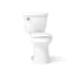 Kohler Cimarron 1.28 GPF Two Piece Elongated Toilet with Left Hand Lever - Seat Included White