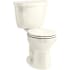 Kohler Cimarron 1.28 GPF Two-Piece Round-Front Comfort Height Toilet with Left Hand Trip Lever - Less Seat Biscuit