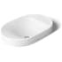 Kohler Chalice 22-13/16" Oval Vitreous China Vessel Bathroom Sink with Overflow and Storage Deck White