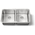 Kohler Undertone 32" Double Basin Under-Mount 18-Gauge Stainless Steel Kitchen Sink with SilentShield Stainless Steel
