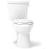 Kohler Kelston 1.28 GPF Two Piece Elongated Chair Height Toilet with Right Hand Lever - Less Seat White