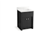 Kohler Alouette 24" Free Standing Single Basin Vanity Set with Cabinet and Quartz Vanity Top Dark Warm Grey