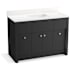 Kohler Alouette 49" Free Standing Single Basin Vanity Set with Cabinet and Quartz Vanity Top Dark Warm Grey
