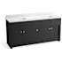 Kohler Alouette 73" Free Standing Double Basin Vanity Set with Cabinet and Quartz Vanity Top Dark Warm Grey