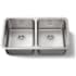 Kohler Undertone 32" Double Basin Under-Mount 18-Gauge Stainless Steel Kitchen Sink with SilentShield Stainless Steel