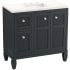 Kohler Hearthhaven 36" Free Standing Single Basin Vanity Set with Cabinet, and Quartz Vanity Top Slate Grey