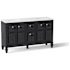 Kohler Hearthhaven 60" Free Standing Double Basin Vanity Set with Cabinet, and Quartz Vanity Top Slate Grey