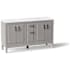 Kohler Seer 60" Free Standing Double Basin Vanity Set with Cabinet, and Quartz Vanity Top Mohair Grey