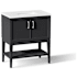 Kohler Winnow 30" Free Standing Single Basin Vanity Set with Cabinet, and Quartz Vanity Top Slate Grey
