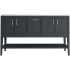 Kohler Winnow 60" Free Standing Double Basin Vanity Set with Cabinet, and Quartz Vanity Top Slate Grey
