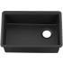 Kohler Billings 26-1/2" Undermount Single Basin Stone Composite Kitchen Sink with Basin Rack Matte Black
