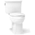 Kohler Archer 1.28 GPF Two-Piece Elongated Comfort Height Toilet with AquaPiston Technology - Seat Not Included White