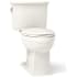 Kohler Archer 1.28 GPF Two-Piece Elongated Comfort Height Toilet with AquaPiston Technology - Seat Not Included Biscuit