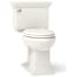 Kohler Memoirs Stately 1.28 GPF Two-Piece Elongated Comfort Height Toilet with AquaPiston Technology - Seat Not Included Biscuit