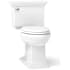 Kohler Memoirs Stately 1.6 GPF Two-Piece Elongated Comfort Height Toilet with AquaPiston Technology - Seat Not Included White