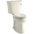 Kohler 1.28 GPF Two-Piece Comfort Height Elongated Toilet with 10" Rough In and Right Hand Trip Lever from the Highline Collection Almond