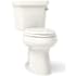 Kohler 1.28 GPF Two-Piece Comfort Height Elongated Toilet with 10" Rough In, Right Hand Trip Lever, Insuliner and Tank Locks from the Highline Collection Biscuit