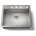 Kohler Vault 25" Single Basin Top-Mount/Under-Mount 18-Gauge Stainless Steel Kitchen Sink with SilentShield Stainless Steel