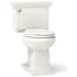 Kohler Memoirs Stately 1.28 GPF Two-Piece Round Comfort Height Toilet with AquaPiston Technology - Seat Not Included Biscuit