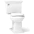 Kohler Memoirs 1.28 GPF Two Piece Round Front Toilet with Insuliner Tank, Less Seat White