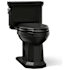 Kohler Kathryn 1.28 GPF One-Piece Elongated Comfort Height Toilet with AquaPiston Technology - Seat Included Black Black