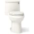 Kohler Adair 1.28 GPF One-Piece Elongated Comfort Height Toilet with Right Hand Trip Lever and AquaPiston Technology - Seat Included Biscuit