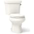 Kohler Wellworth 1.28 GPF Two-Piece Round Toilet with 14" Rough In and Right-Hand Trip Lever - Seat Not Included Biscuit