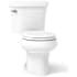 Kohler 1.28 GPF Two-Piece Round Toilet with 14" Rough In, Insuliner and Tank Locks from the Wellworth Collection White